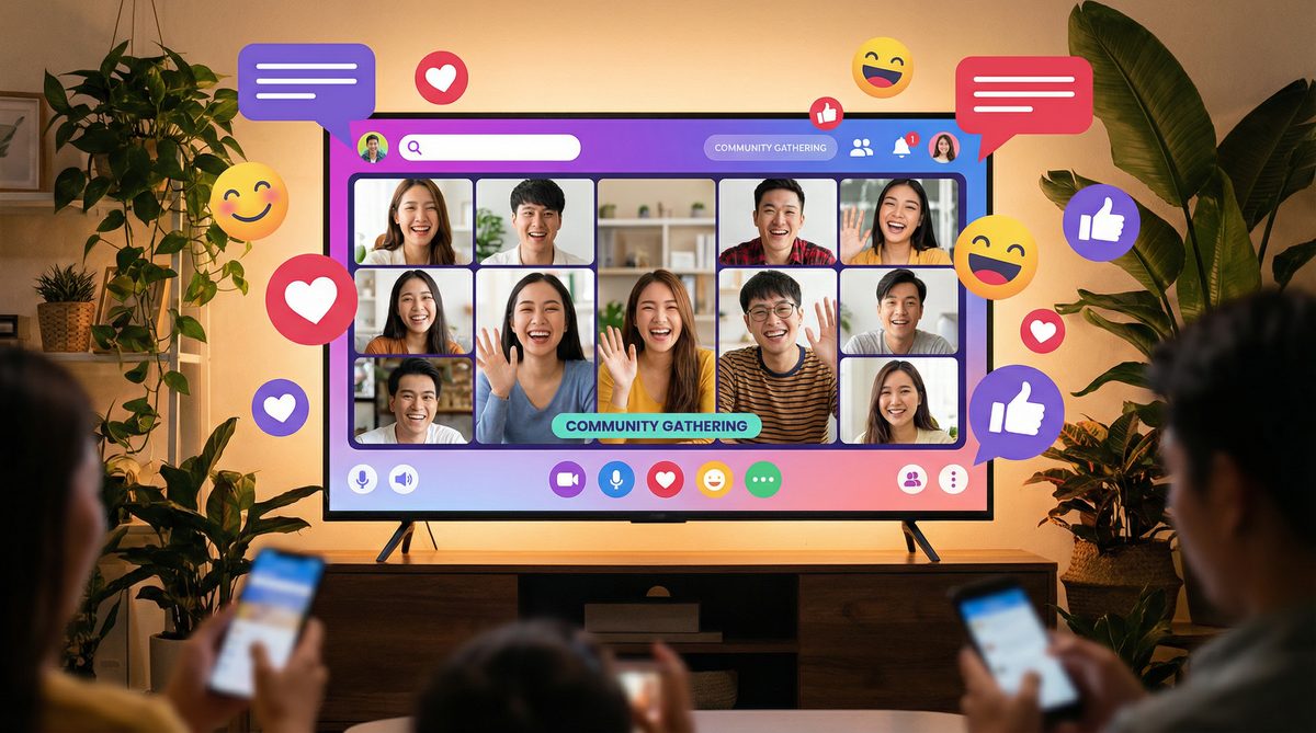 小马拉大车视频社区互动场景